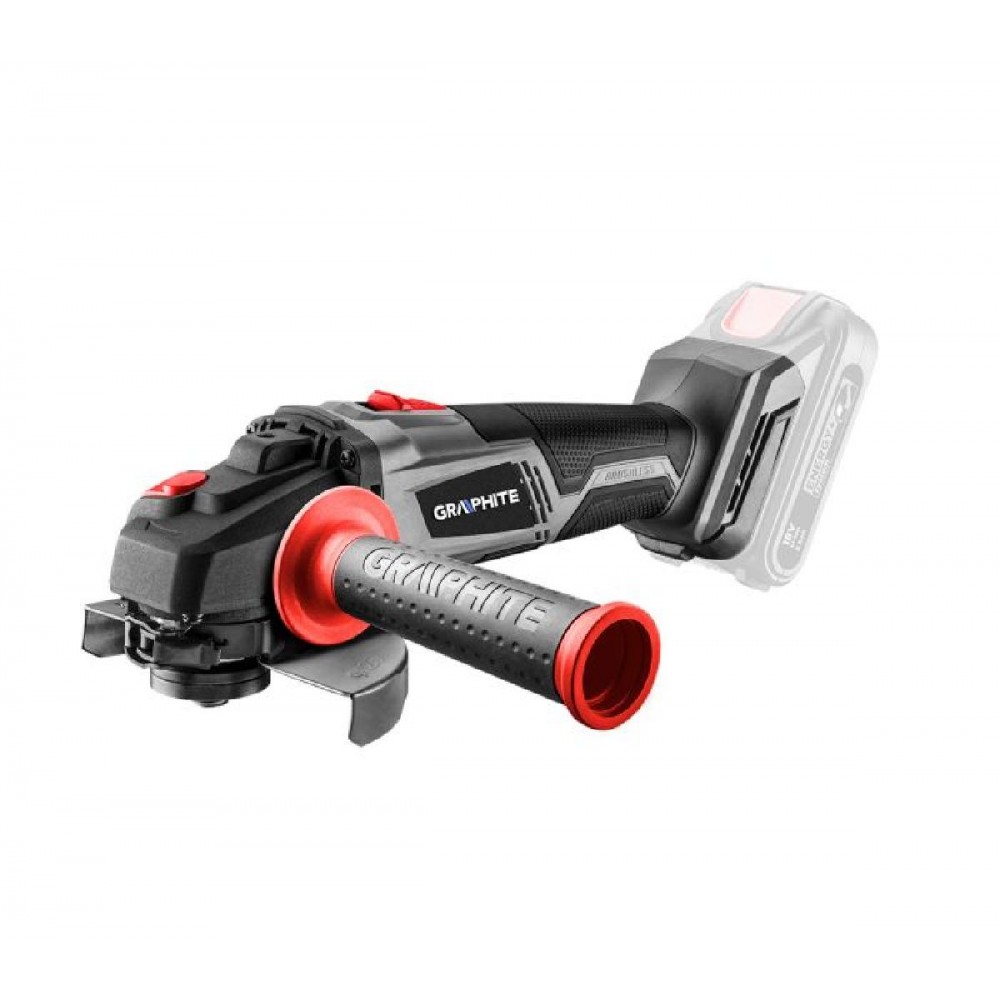 GRAPHITE Ασύρματος Γωνιακός Τροχός 125 mm Χωρίς Ψήκτρες Energy+ 58G026 GRAPHITE Ασύρματος Γωνιακός Τροχός 125 mm Χωρίς Ψήκτρες Energy+ 58G026
