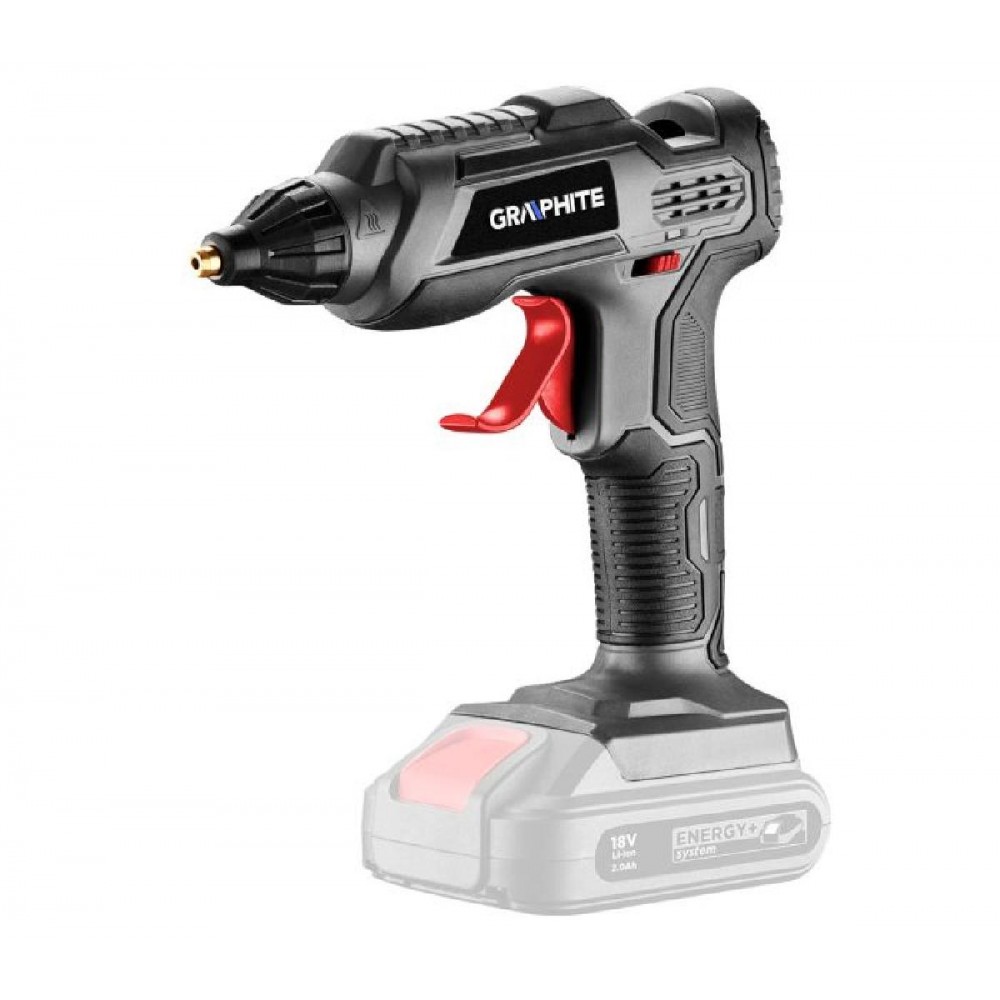 GRAPHITE 58G040 Πιστόλι Θερμοκόλλησης 18V Solo για Ράβδους Σιλικόνης 11mm GRAPHITE 58G040 Πιστόλι Θερμοκόλλησης 18V Solo για Ράβδους Σιλικόνης 11mm