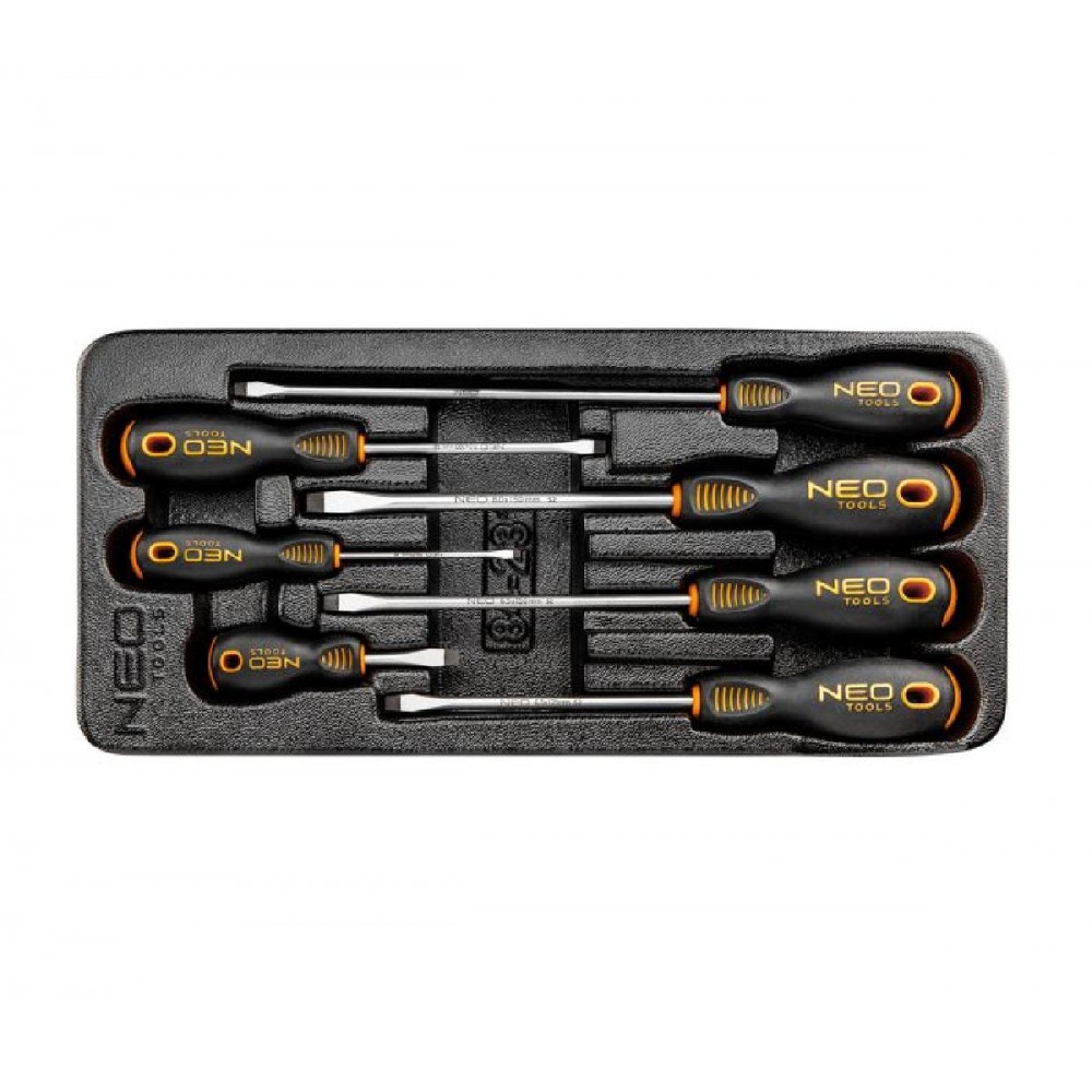 NEO TOOLS Κατσαβίδια πλακέ Σετ 7 Τεμαχίων 84-231 NEO TOOLS Κατσαβίδια πλακέ Σετ 7 Τεμαχίων 84-231